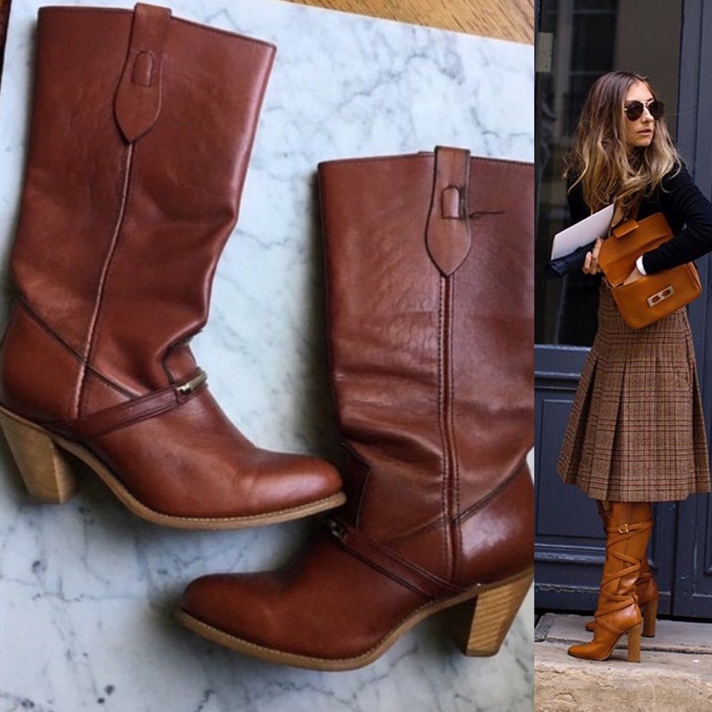 Vintage 80s Capezio Leather Boots